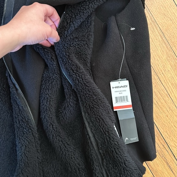Head black Sherpa vest S NWT - Picture 2 of 3
